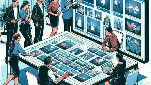"Ilustrasi fitur kolaborasi editing album terbaru di Google Photos, menampilkan beberapa pengguna yang bekerja bersama untuk mengedit foto dan video dalam album bersama."