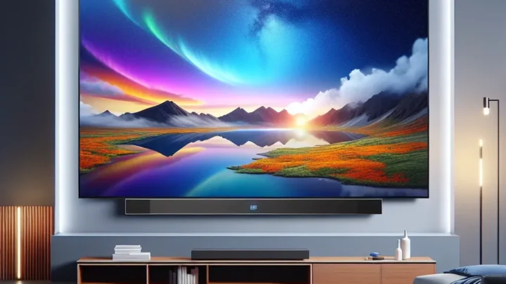 "Philips Smart TV 120 inci dengan panel MicroLED, menampilkan desain elegan dan teknologi terkini untuk pengalaman menonton yang luar biasa."